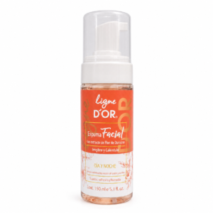 Espuma Facial con Flor de Durazno, Jengibre y Caléndula Ligne D’Or 5.1 oz - 150 ml