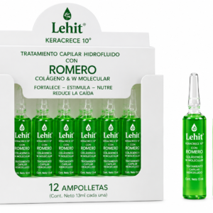 Ampolletas x 12 Romero y Colageno Keracrece 10 Lehit 13ml